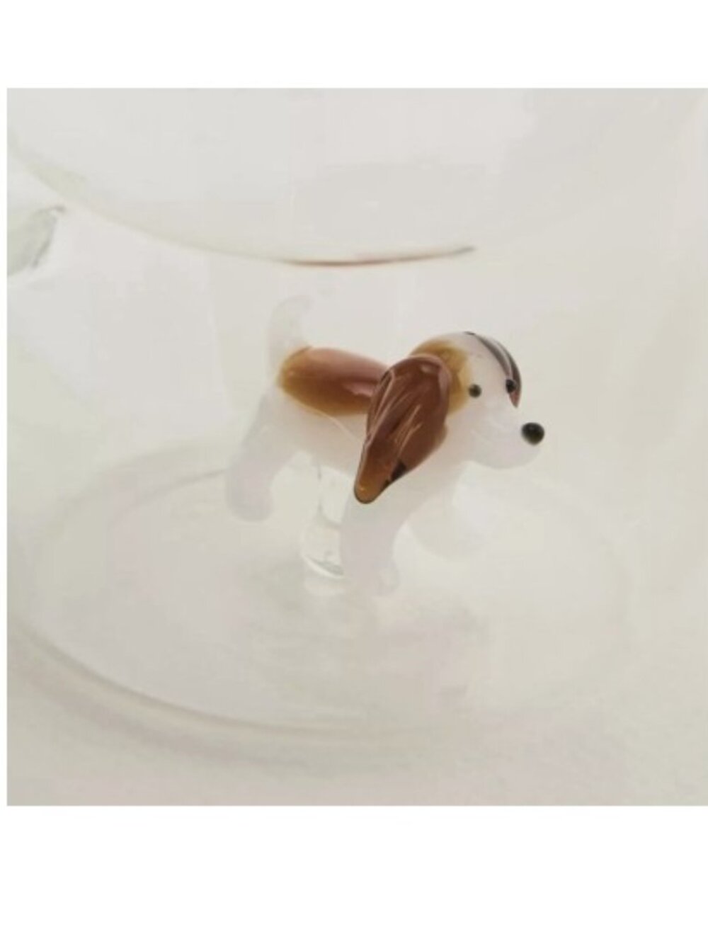 Anthropologie Double-Wall Glass Dog Mug – Brown & White Dog - NWT - Picture 3 of 8